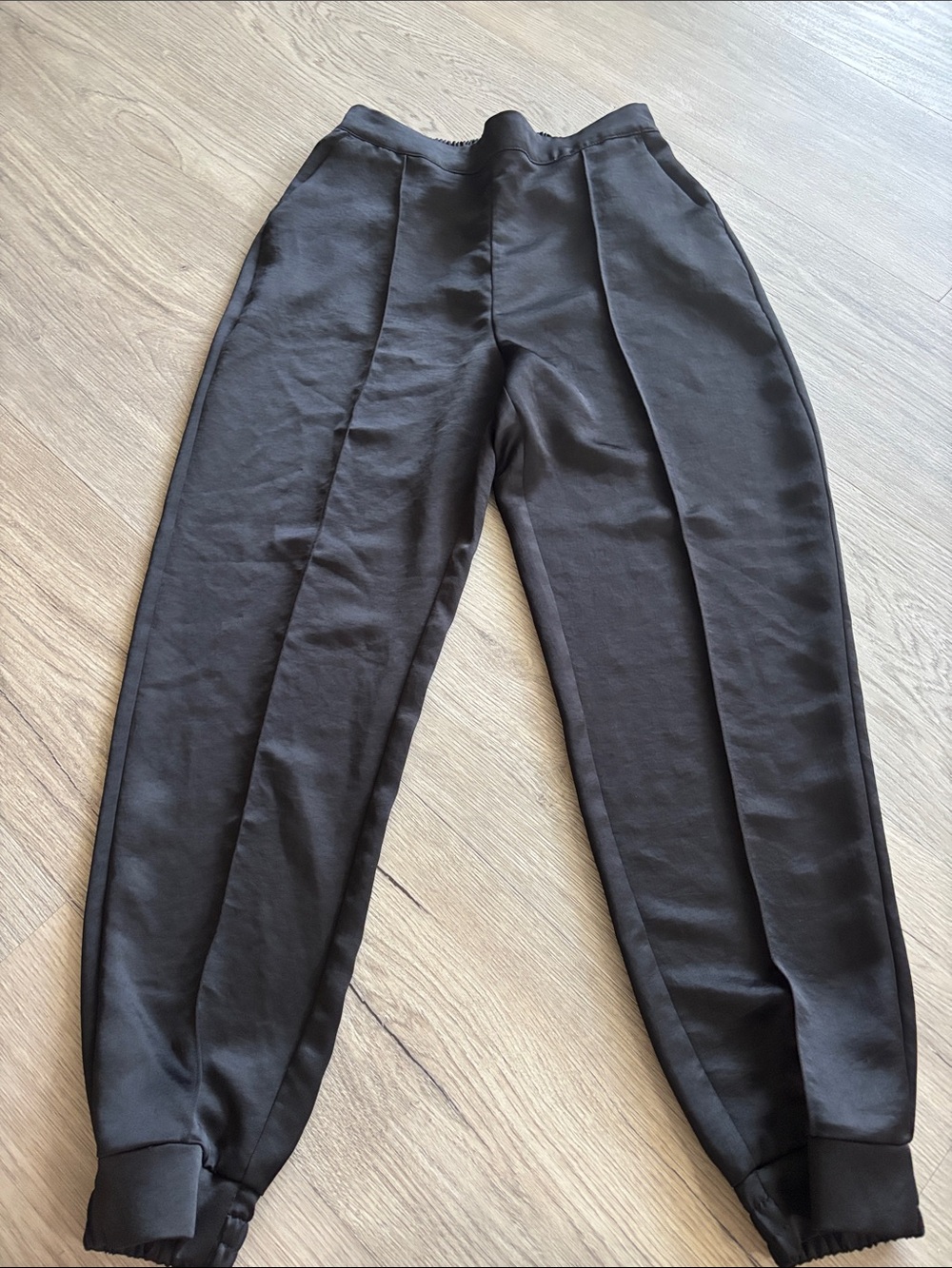 Express Black Track Joggers with Tapered Legs